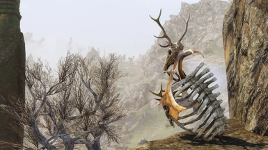 More realistic fur and antlers for Hagraven Clutter (DTA supported)